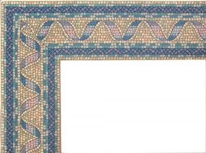 Blue Mosaic Tapestry